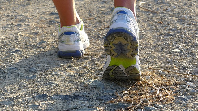 boty při běhu